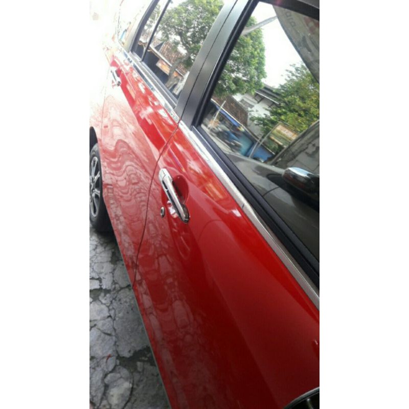 lis list kaca samping PELIPIT PINTU window liner TOYOTA calya / sigra full sampai belakang