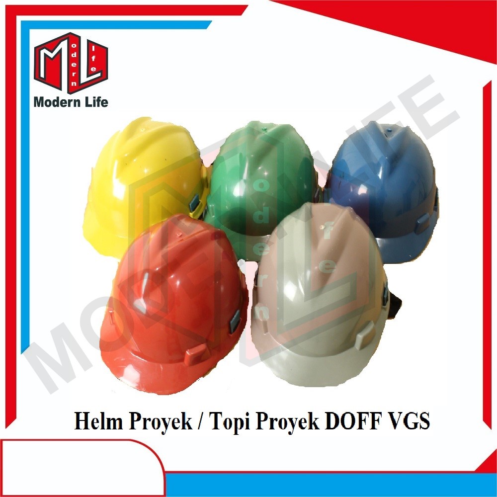 Helm SAFETY Proyek DOFF VGS / Topi Proyek DOFF VGS / Helm  Proyek DOFF VGS