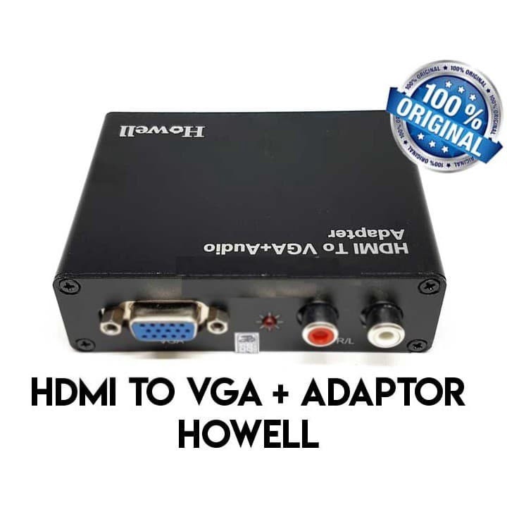 Howell Converter HDMI To VGA with Audio Include Adaptor