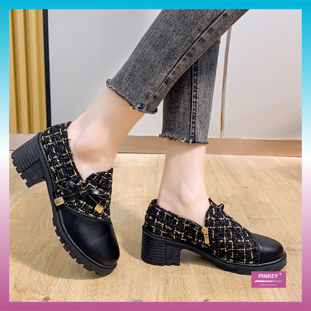 ✅PINKEY P040 Sepatu Docmart / Sepatu Loafers Wanita / Sepatu Wanita Mary Janes Import Premium Quality