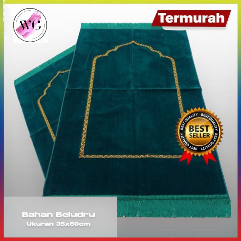 SAJADAH TURKISH MINI POLOS MUKA/UKURAN 35cmX60cm/SAJADAH ANAK MUKA ULTRA PLAIN / MUSLIM