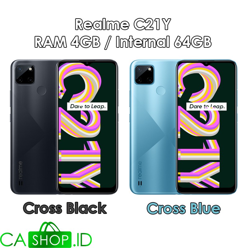 Realme C21Y - 4GB 64GB (4/64) 5000mAh 13MP - Baru Original Garansi Resmi