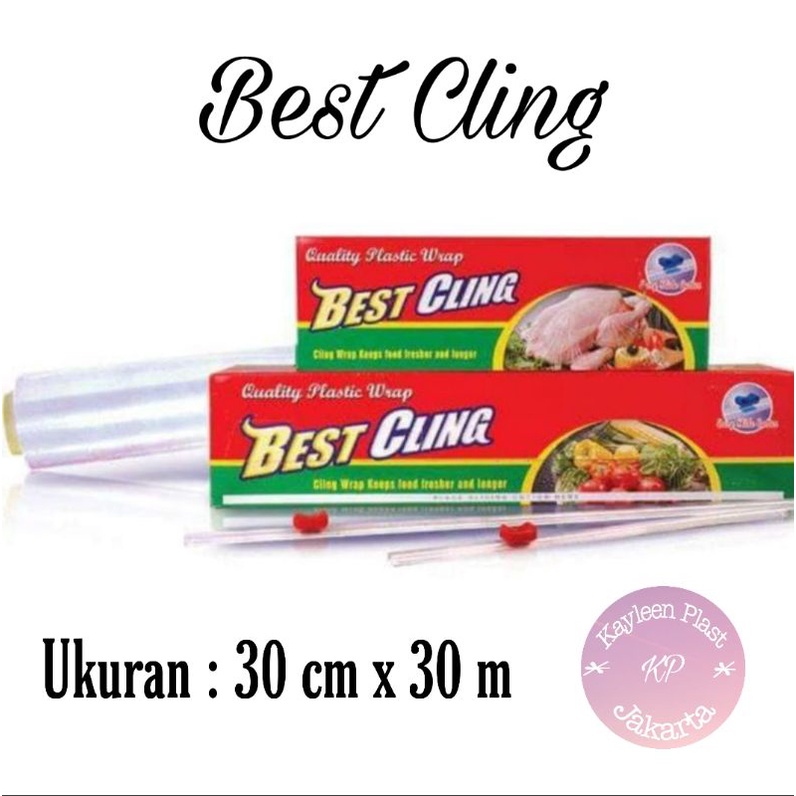 Plastik wrap BEST CLING 30cmx30m Pembungkus Buah Makanan