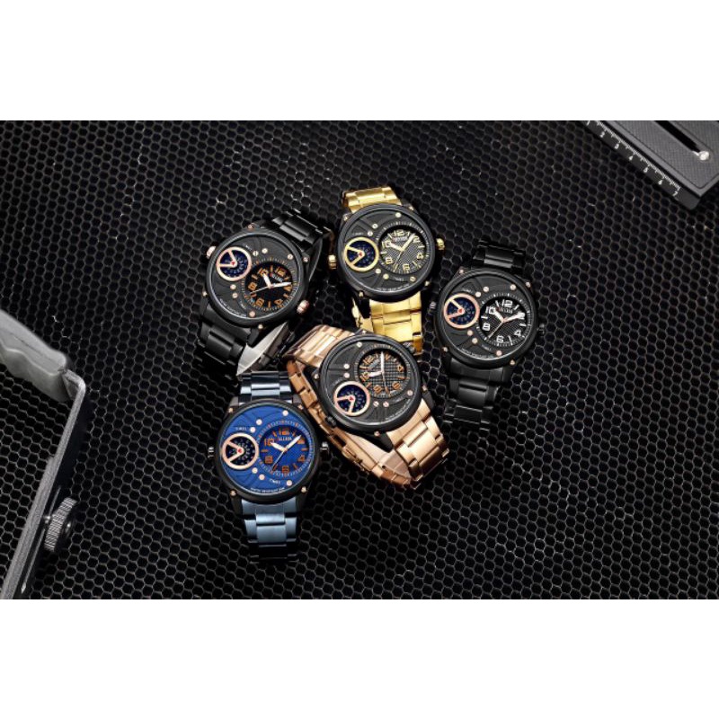 Jam Tangan Pria Belleda Original Rantai sport 100% waterproof free Box dan kartu Garansi