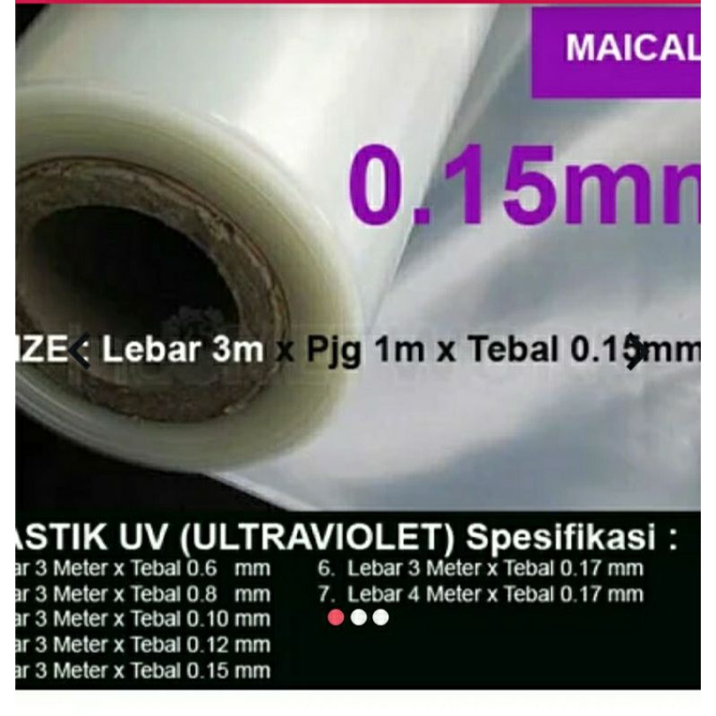 

plastik UV 0,15mm