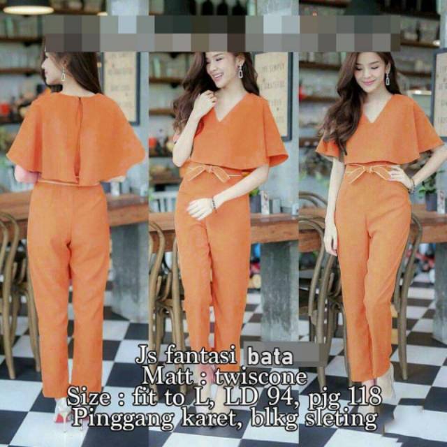 JC LQ JAMSUIT FANTASI / Jumpsuit wanita terbaru (ada 4 warna)