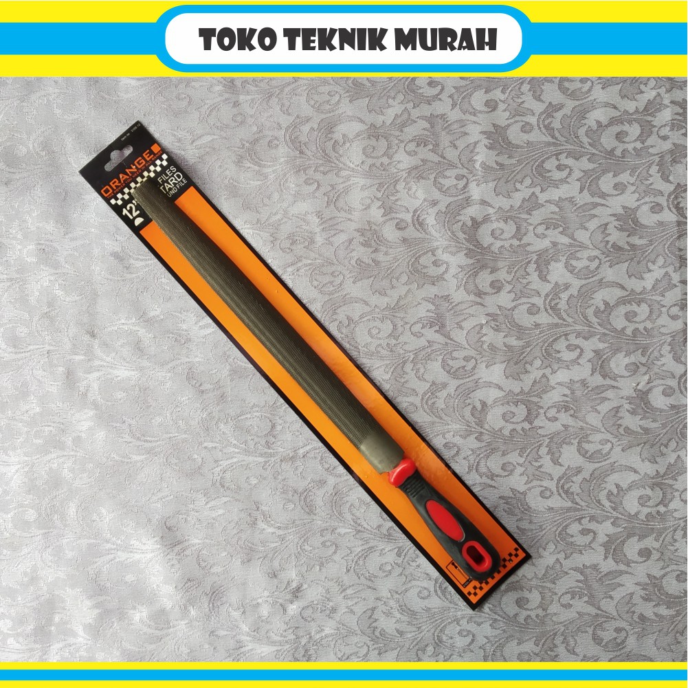 

Kikir 1/2 Bulat 12" (3105-12) ORANGE / Half Round File / Setengah Lingkaran
