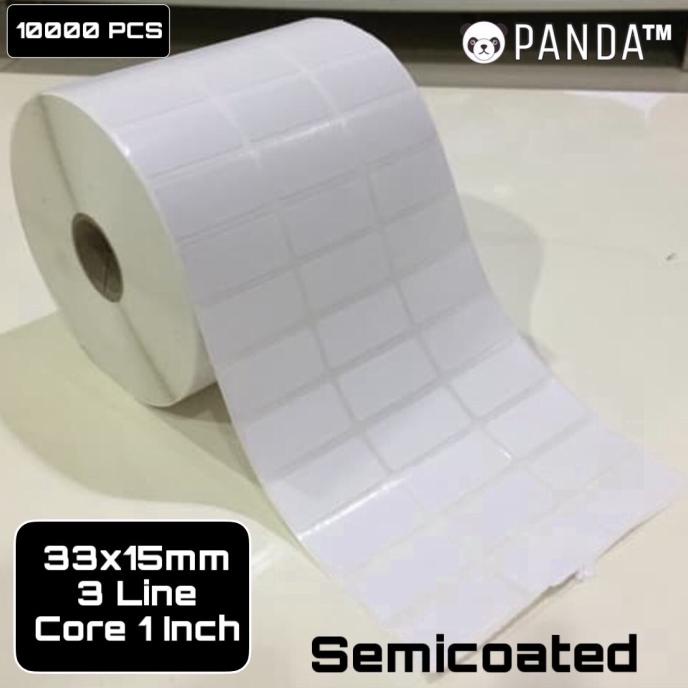

Label Sticker Barcode 33x15mm Semicoated(3 Lines isi 10.000Pcs)Core 1