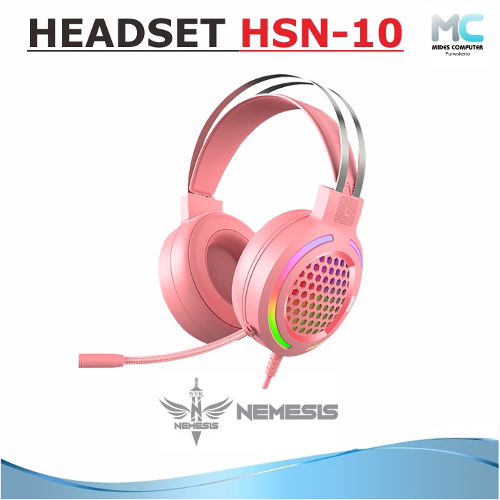 Headset Gaming RGB NYK HSN-10 Knight