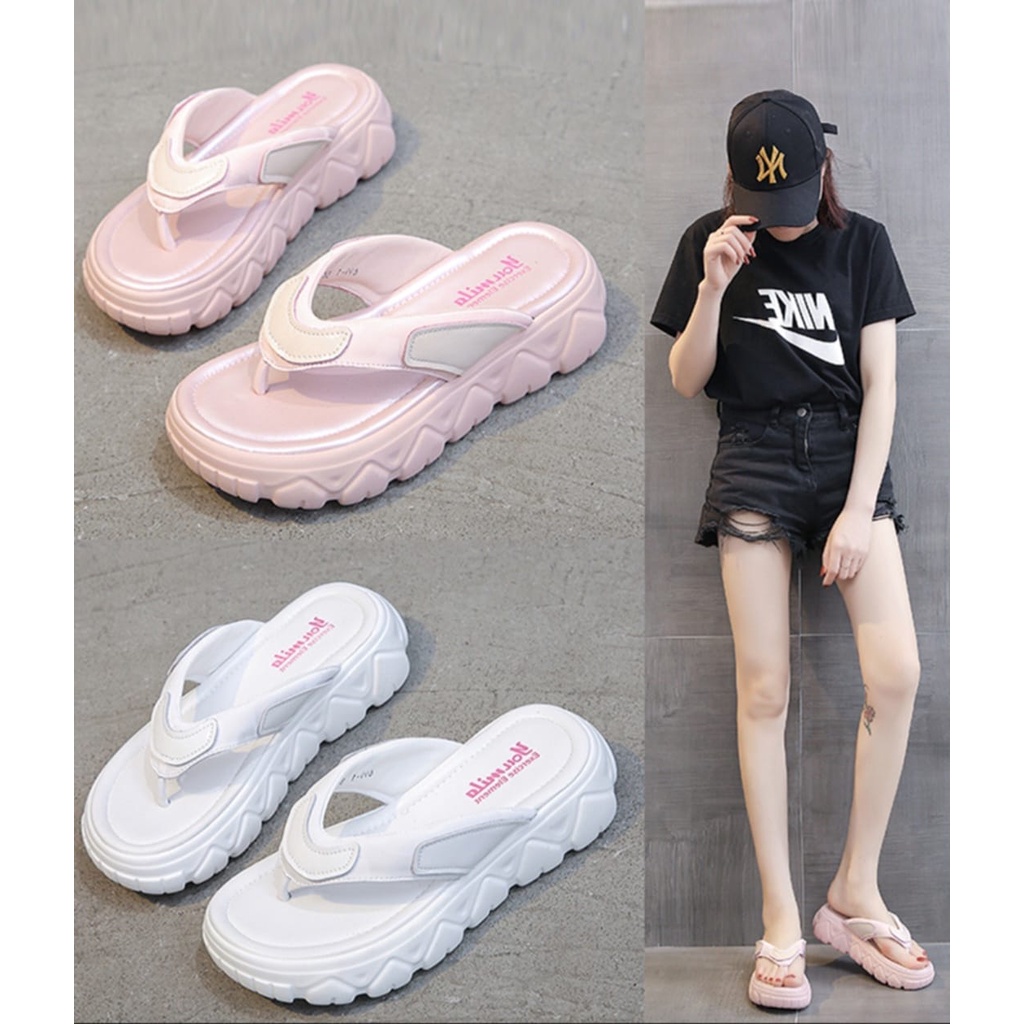 MP STORE sendal Jepit Wanita Sol Tebal Sendal Jepit Sol Datar Sendal Jepit Wanita Korea BM 508