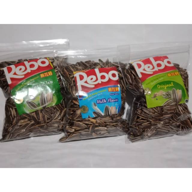 

SNACK KILOAN KUACI REBO REPACK ORI MURAH 230GR