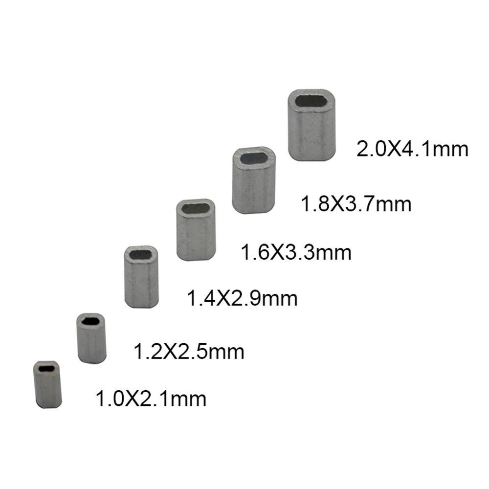 TOP Tabung Kawat Pancing Hot 1.0-2.0mm Oval Double Aluminium Tube