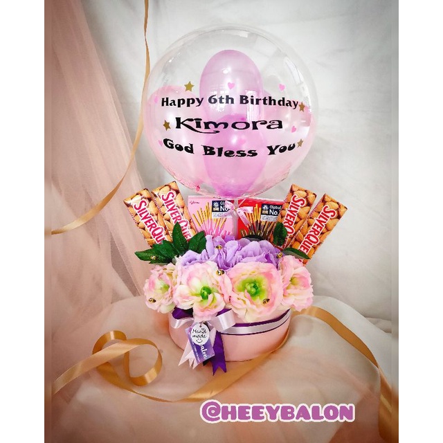 Kado/balon hot air/bouquet balon/balon ultah/buket bunga/balon ultah/balon snack/buket snack/bunga