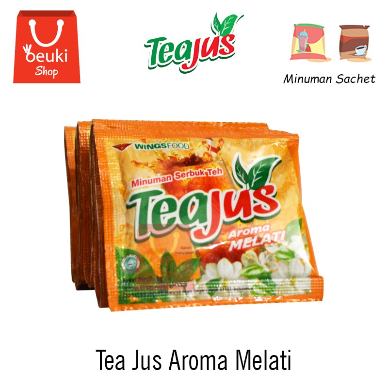 

Tea Jus Teh Rasa Aroma Melati Murah Meriah Segar Nikmat - 10pcs x 8gr