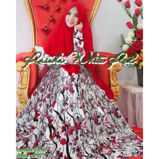 GAMIS SYARI RAISHA LEBAR BAWAH 4 METER WOLFIS-1