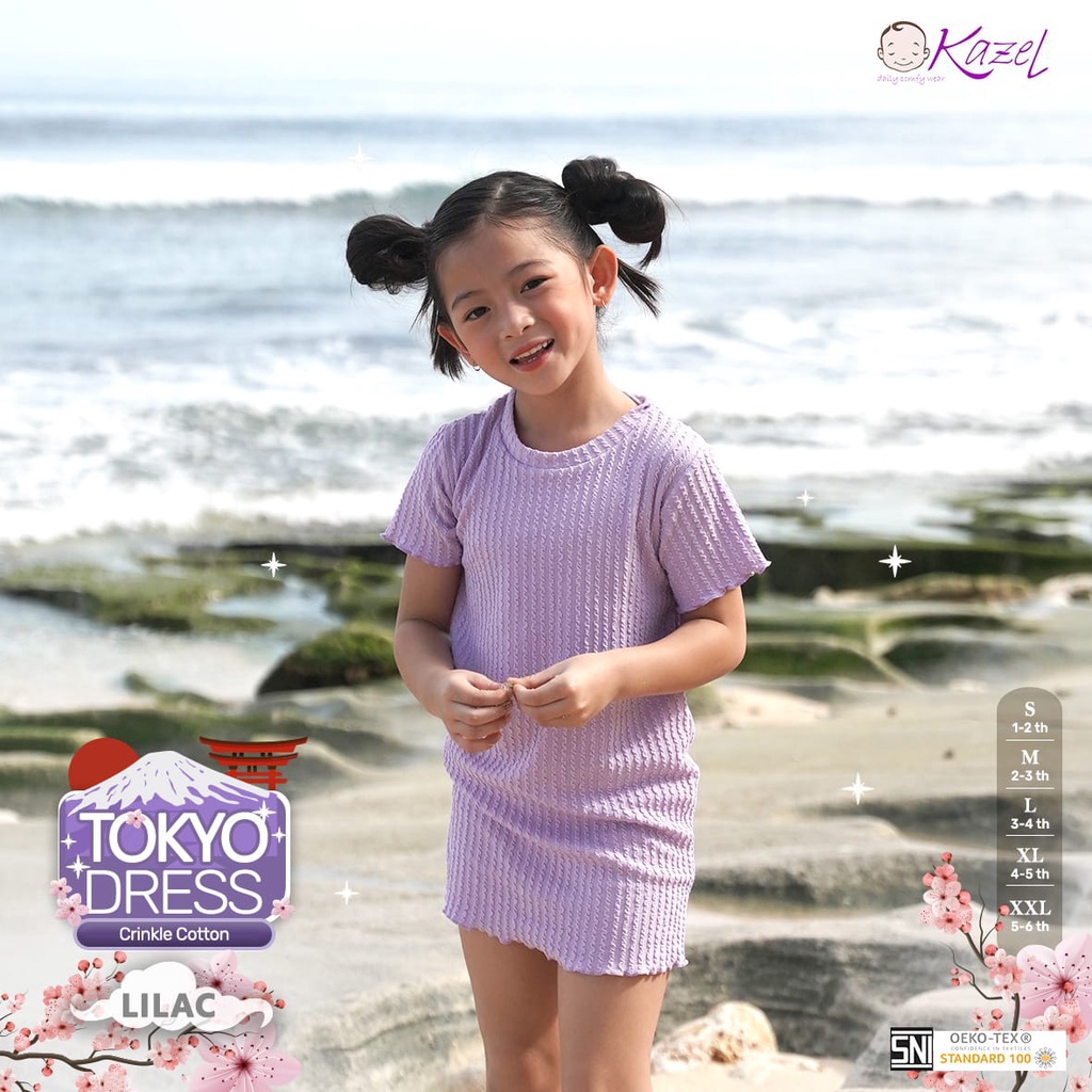 Kazel Tokyo Dress Anak Perempuan 1-6 Tahun Cotton CBKS