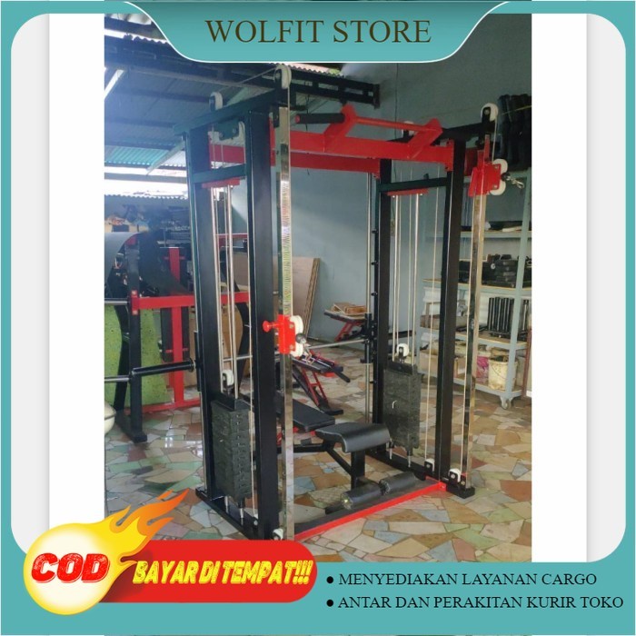 Alat Fitness Smith Machine Multi Fungsi