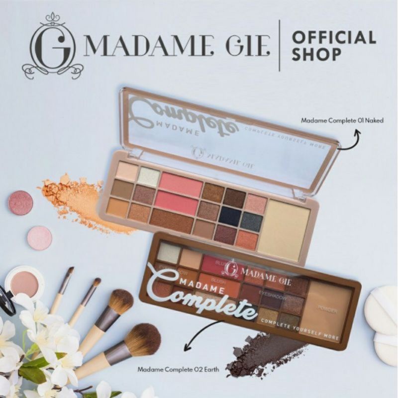 Madame Gie Eyeshadow Blush On Lengkap Dengan Powder Highlight Termurah