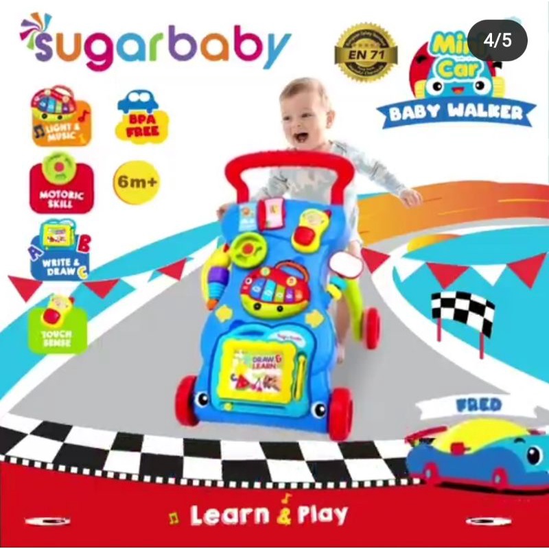 Push walker Sugar Baby mini car