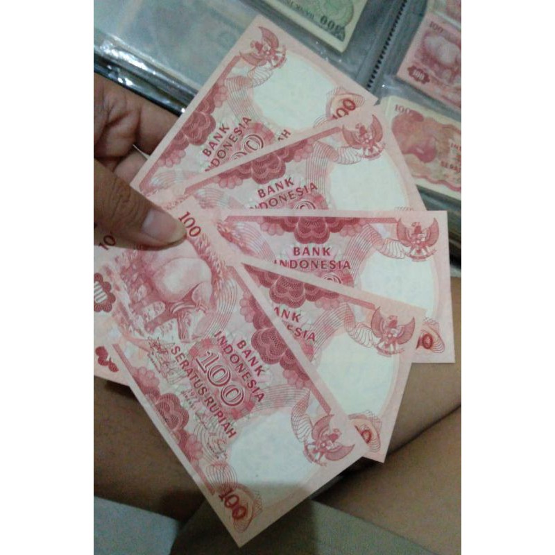 Uang Kuno rp100 atau 100 badak thn 1977