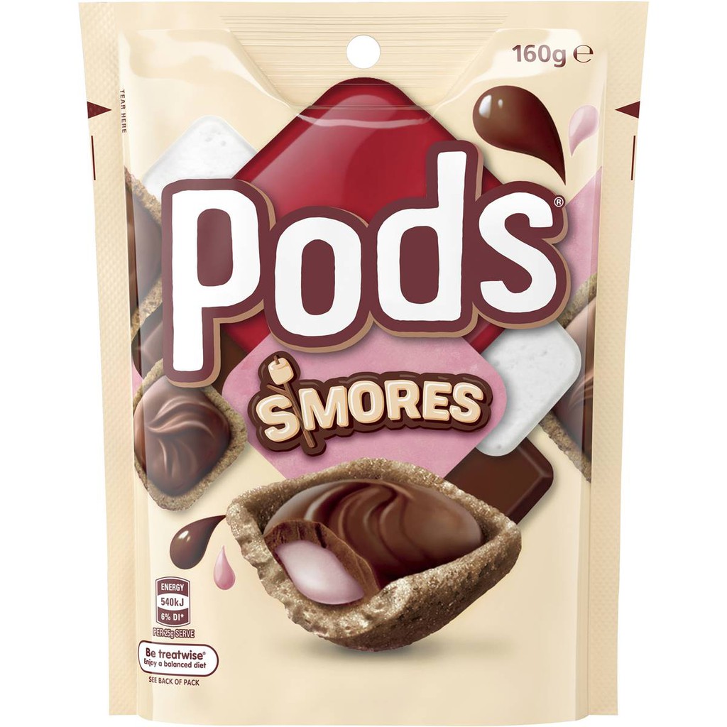 Jual PODS SMORES TWIX SNICKERS MARS AUSTRALIAN CHOCOLATE Coklat 