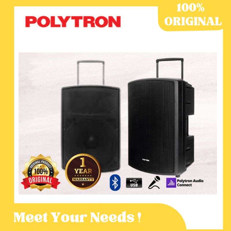 SPEAKER PORTABLE POLYTRON PAS PRO 12F3 / PASPRO 12F3 SPEAKER BLUETOOTH INDOOR OUTDOOR