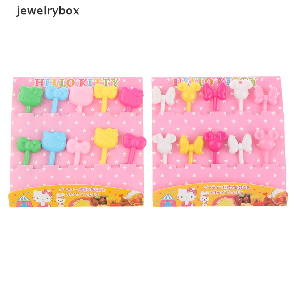 10pcs / set Garpu Buah / Kue / Dessert Mini Untuk Anak