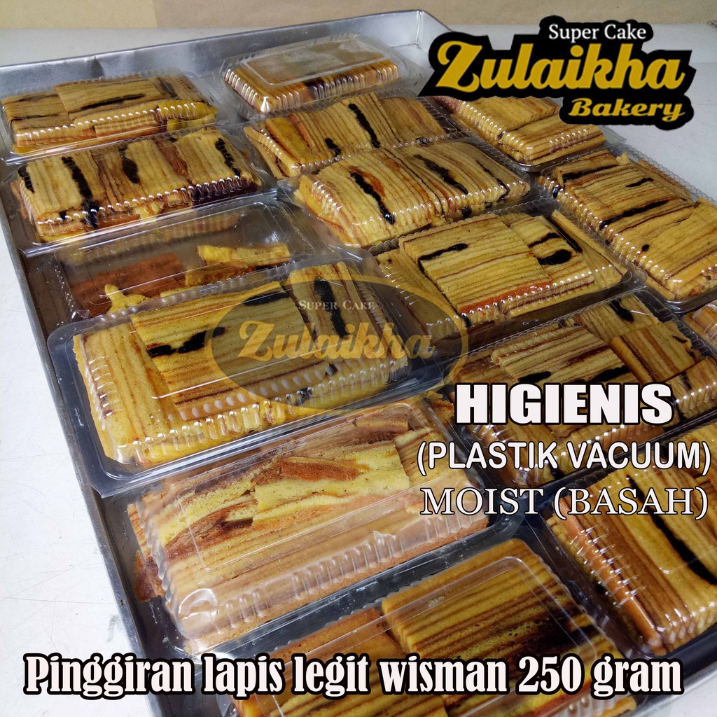 PINGGIRAN KUE LAPIS LEGIT WISMAN 250 GRAM