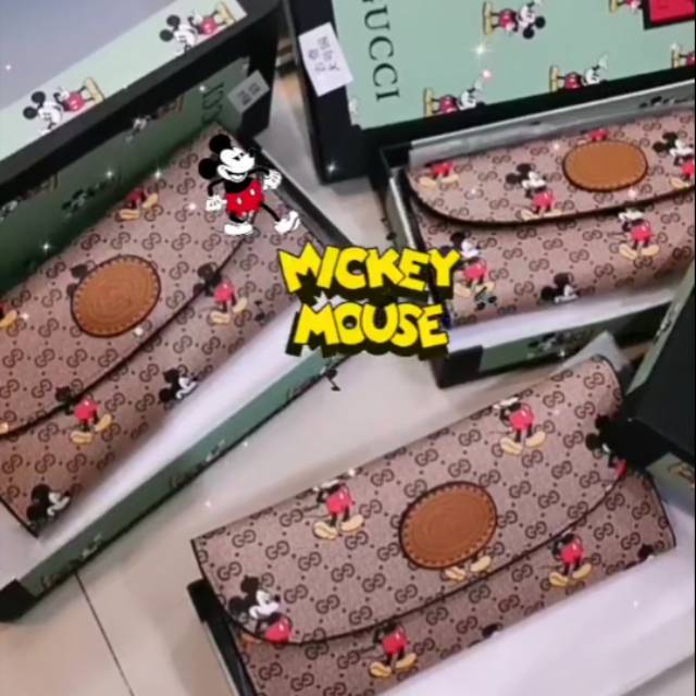 Dompet gucci mickey mouse