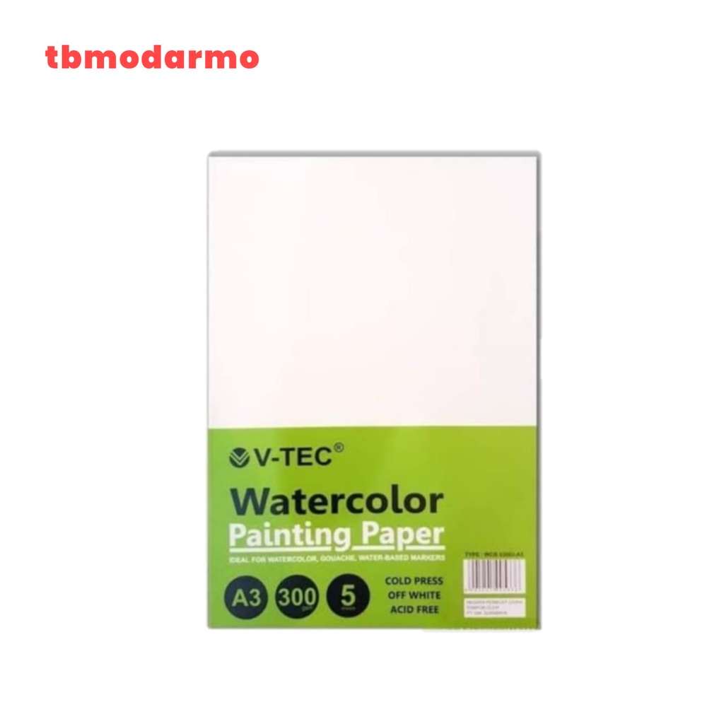 

TBMO WATER COLOUR PAINTING PAPER WCP 53003 5SHEETS/300GR UK.A3 GMP