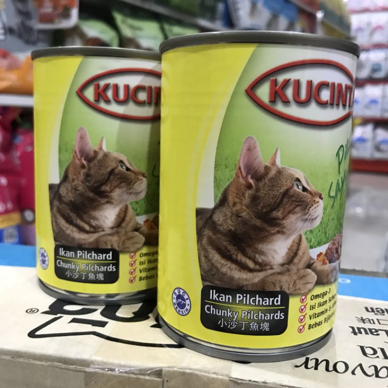 Kucinta Kaleng 400gr Makanan Kaleng Kucing - Chunky Pilchards