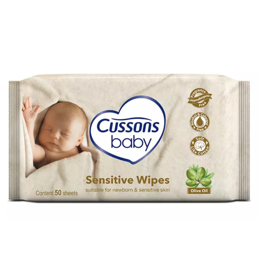 CUSSON BABY WIPES 50'S MILD GENTLE