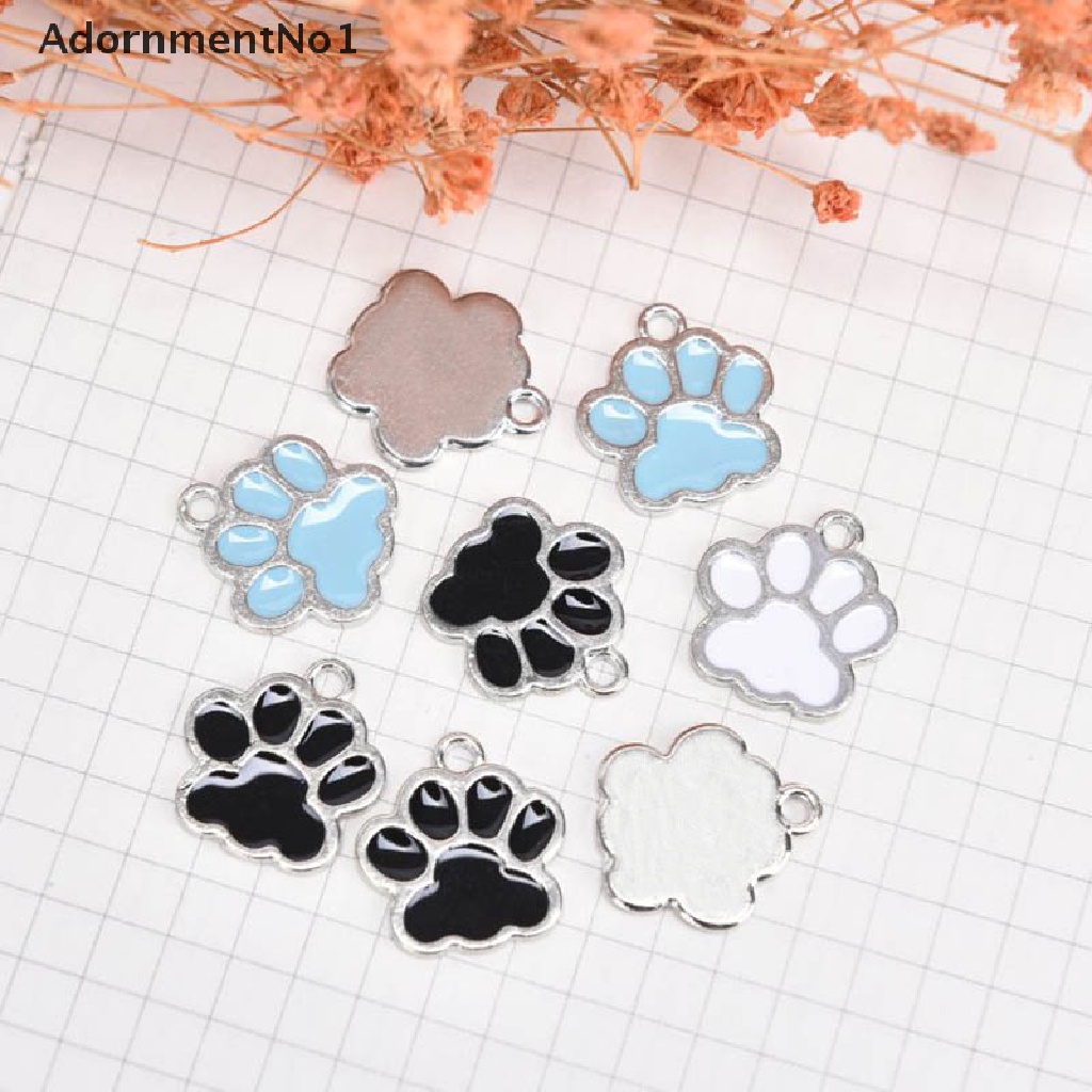 (AdornmentNo1) 10pcs / Set Liontin Enamel Bentuk Cakar Beruang Bahan Alloy Untuk DIY Perhiasan