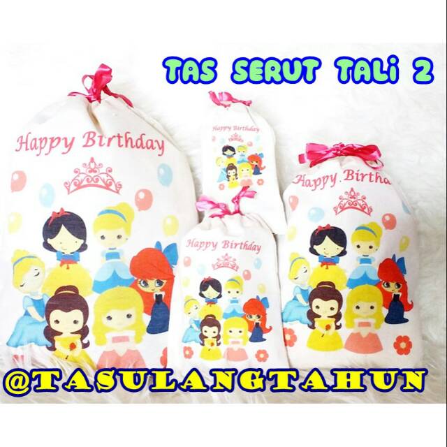 Tas Ultah Souvenir Ulang Tahun PRINCESS-2
