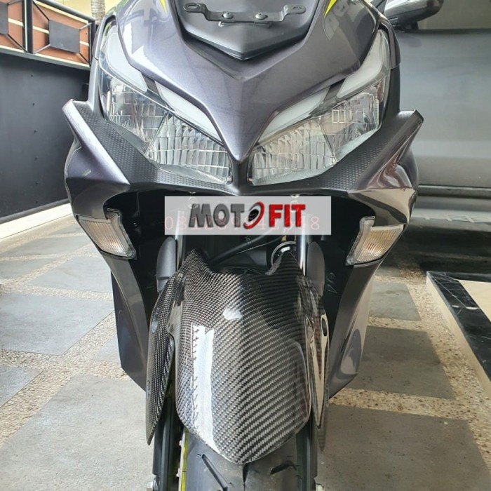 front fender gp style all aerox connected 2020 Carbon kevlar asli