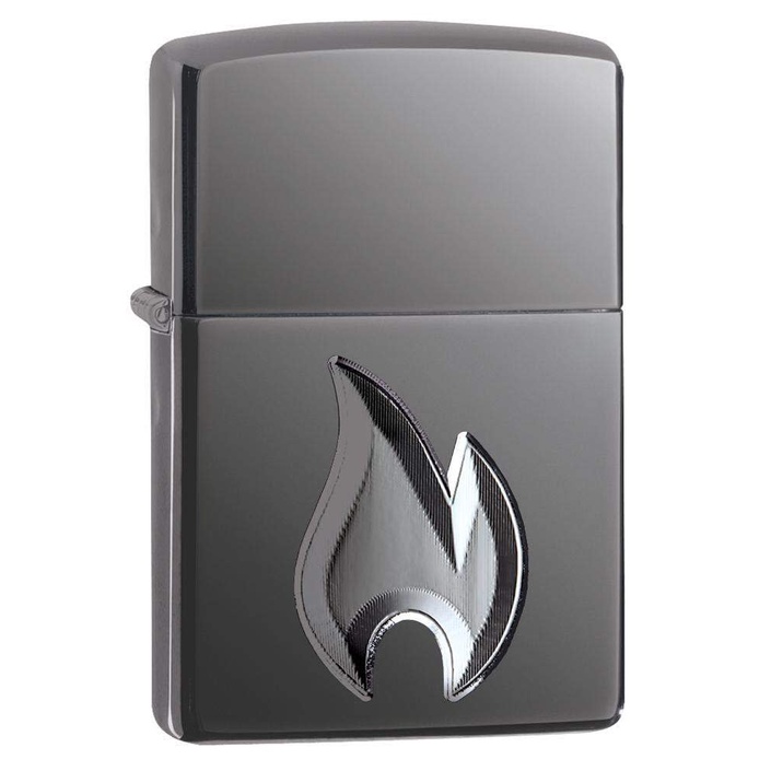 Zippo Original 29928 Flame Design (Armor Black Ice)