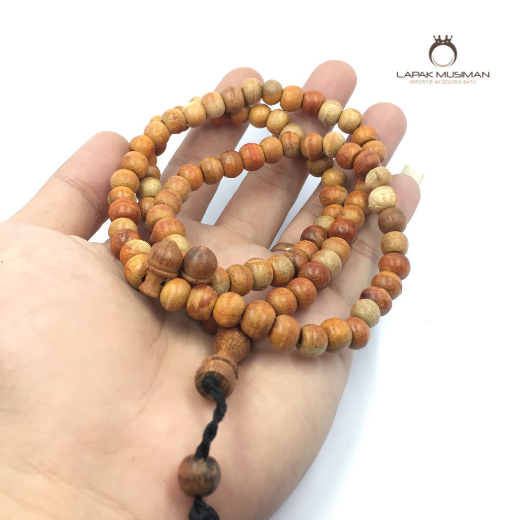 [Bayar di Tempat] TASBIH KAYU SECANG ASLI 99 BUTIR