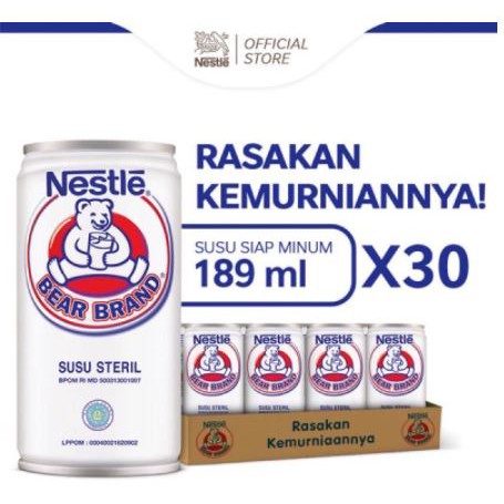 SUSU BERUANG SUSU BEAR BRAND 1 KARTON 1 KRAT 30 BOTOL SUSU STERIL NESTLE BEAR BRAND