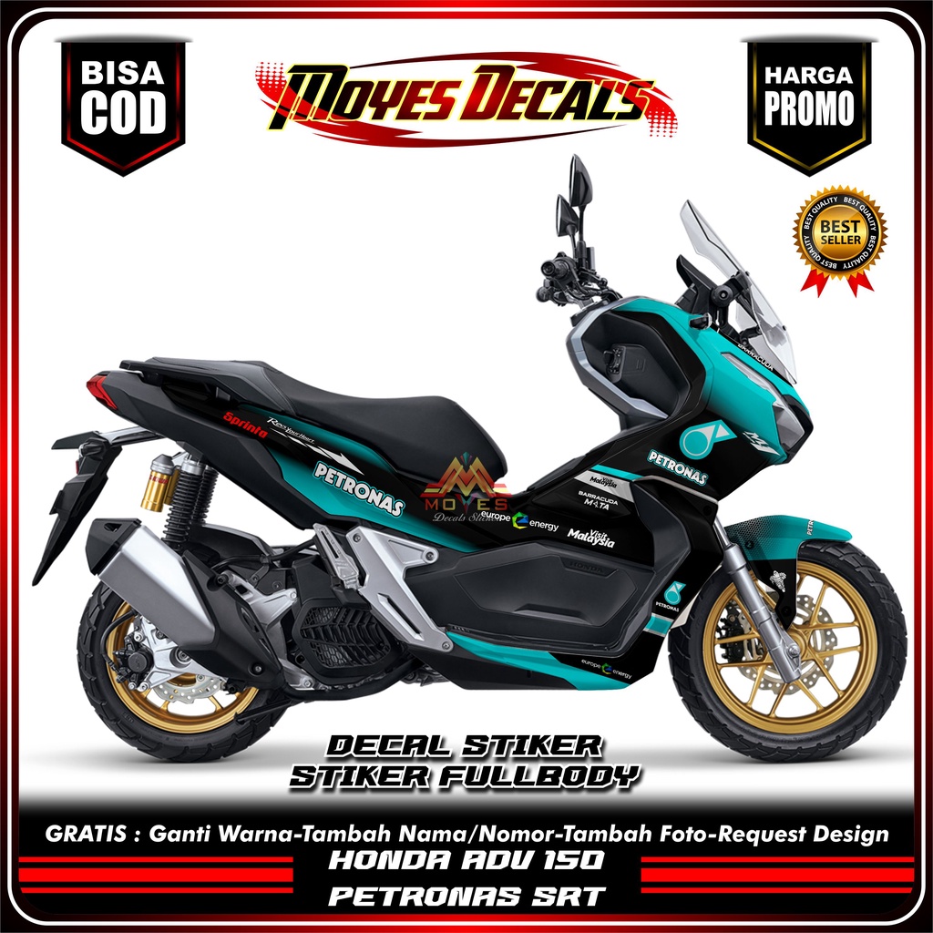 Sticker Motor DECAL Honda ADV 150 Motif Petronas, Sticker Decal ADV, Sticker ADV 150 ,Fullbody ADV F