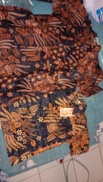 Couple Sarimbit Batik Bapak Dan Anak Motif Manggar