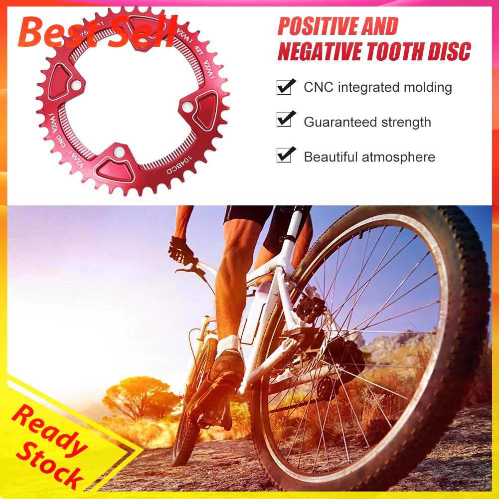 VXM 104BCD 40T/42T Round Mountain Bike Narrow Wide Chainring Single Speed