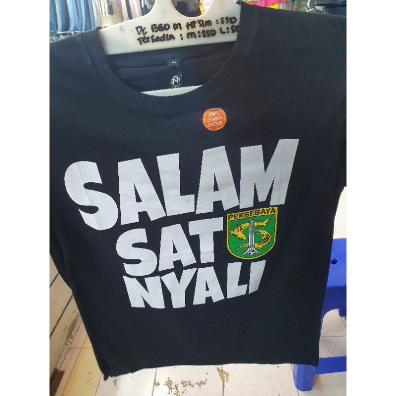 KAOS TSHIRT BONEK WANI PERSEBAYA SALAM SATU NYALI