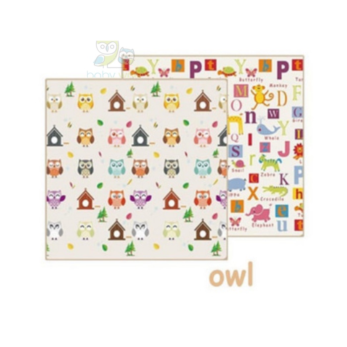 Right Start XPE Folding Mat Double Sided Antislip Waterproof - Alas Bermain Anak Bayi Matras Karpet Lipat-Owl