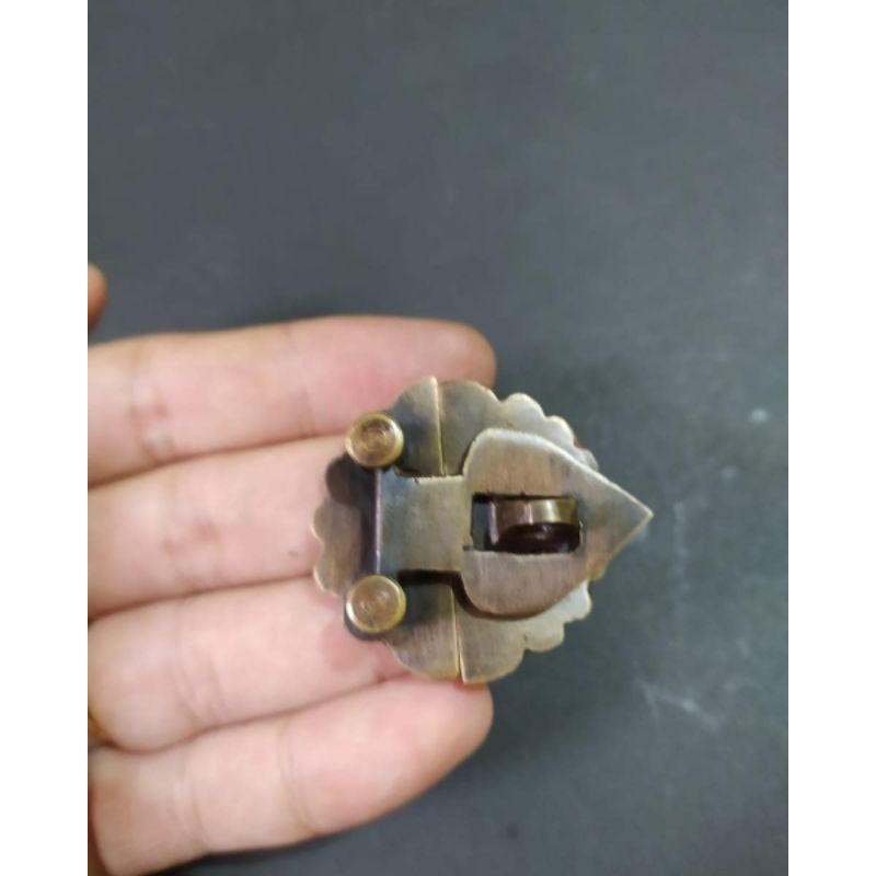 Overpal Pengunci Kuningan Antik Kecil