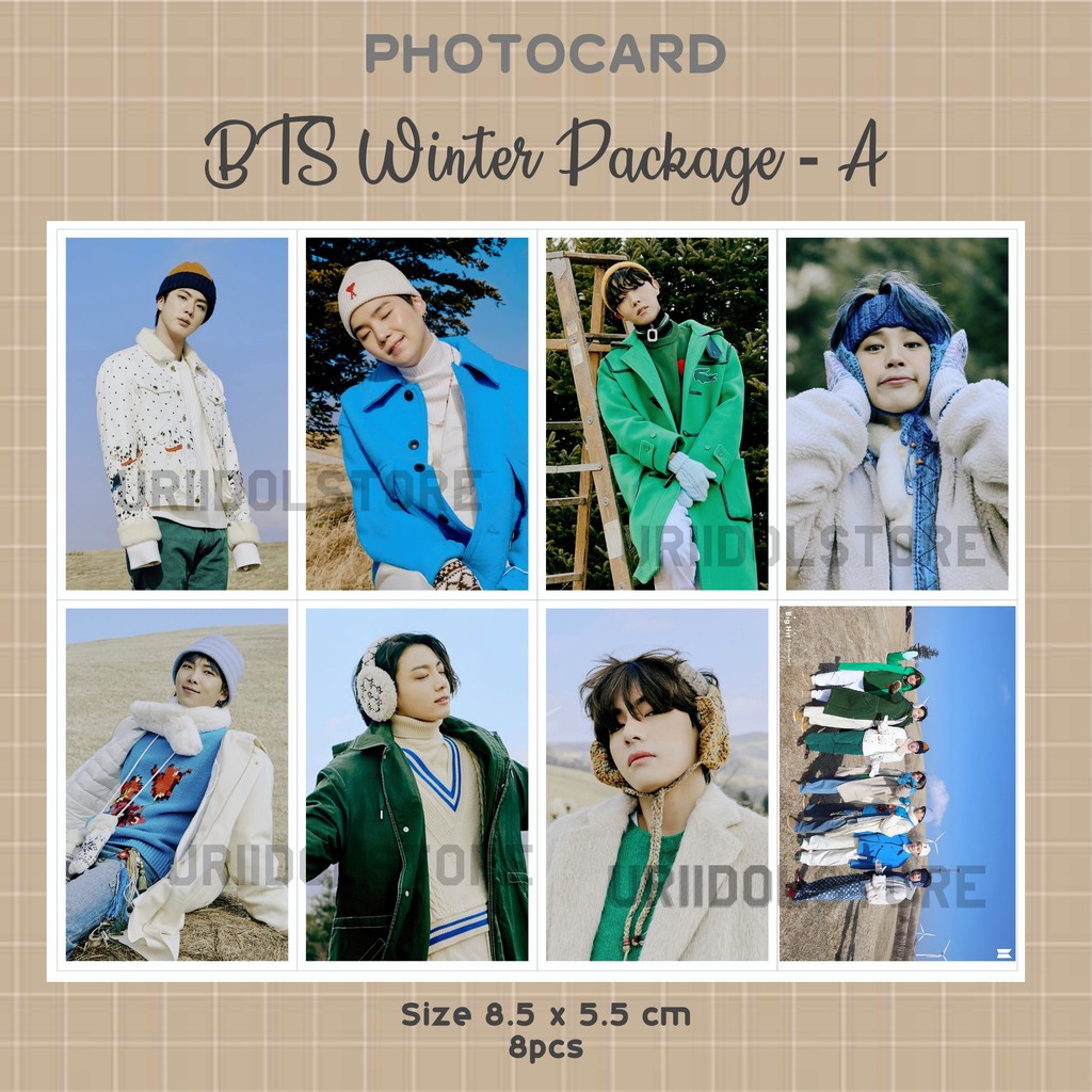 BTS Photocard - BTS WINTER PACKAGE - Photocard BTS - BTS