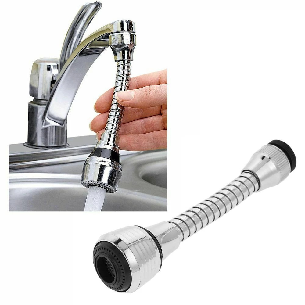 360 Rotate Swivel Dual Modes Faucet Sprayer / Kitchen Big Angle Anti Splash Faucet Nozzle Filter / Universal Water Saving Tap Head Spray Attachment