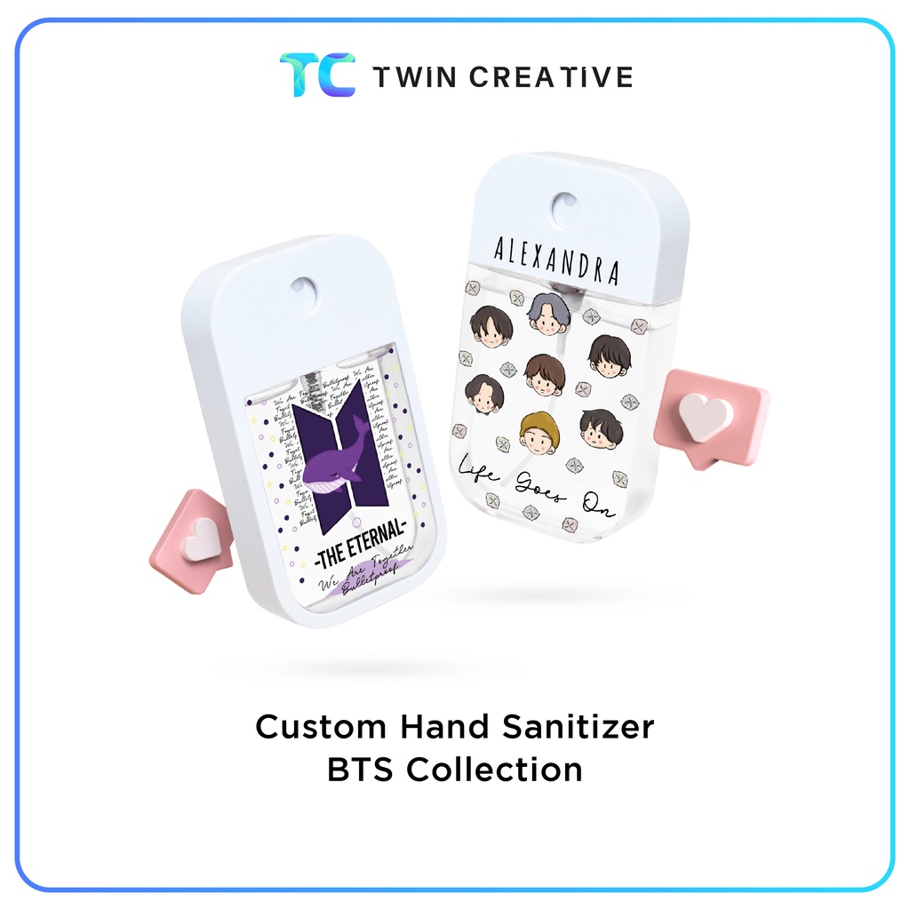 Twincreative Custom Hand Sanitizer BTS Collection Pocket Spray - Hand sanitizer BTS Collection