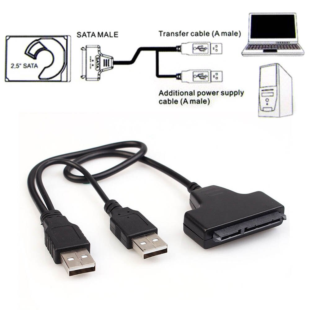 Converter USB 2.0 To SATA For HDD 2.5