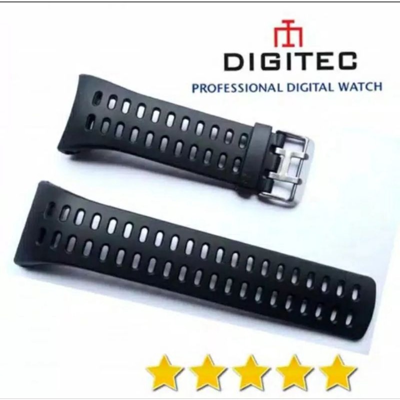 strap jam tangan digitek digital gisok strap jamntangan ruber tali karet jam tangan sport - 6660