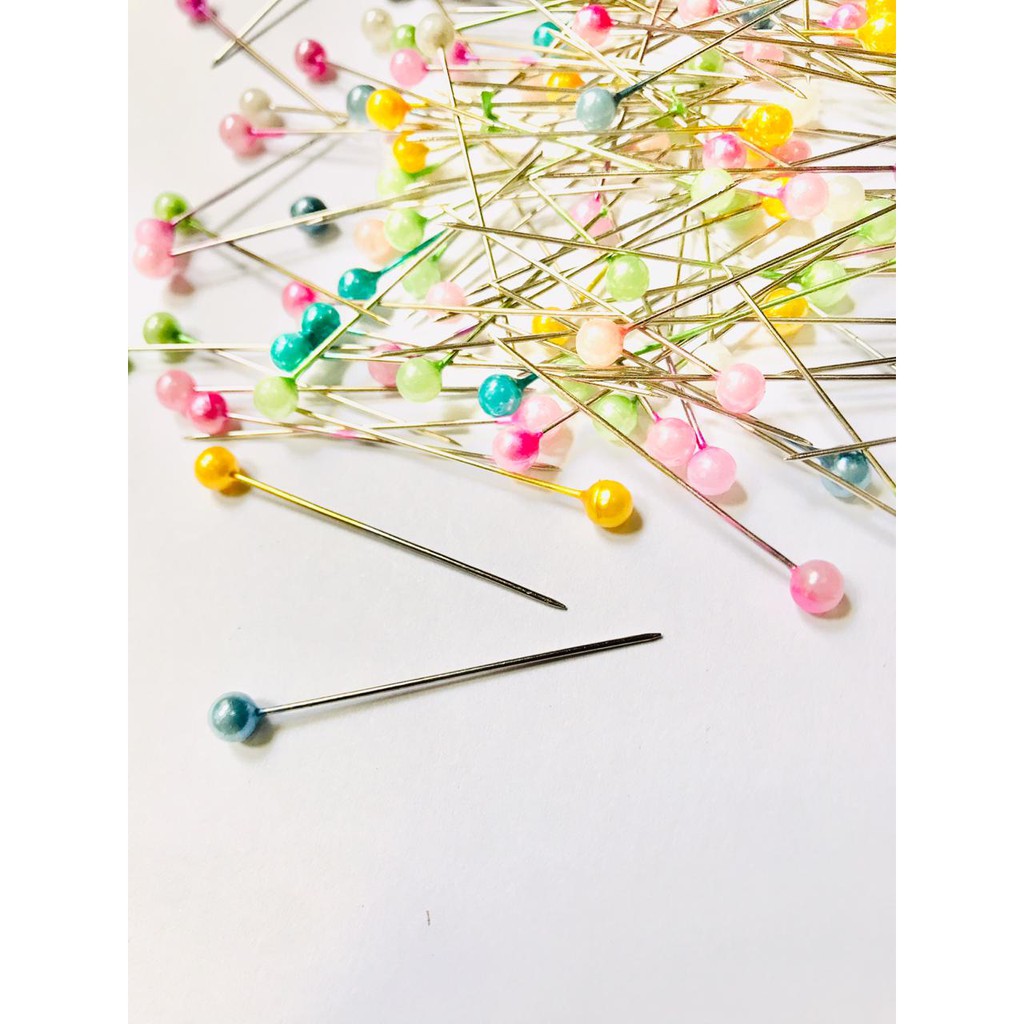 Jarum Pentul Pearl Head Pins colors